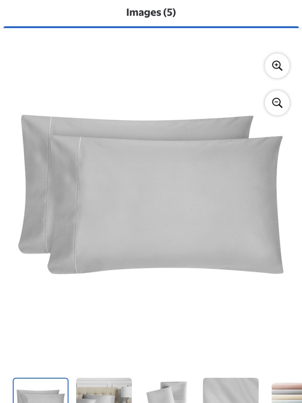 Egyptian Cotton Pillowcases Hotel Style X2 Mother Of Pearl